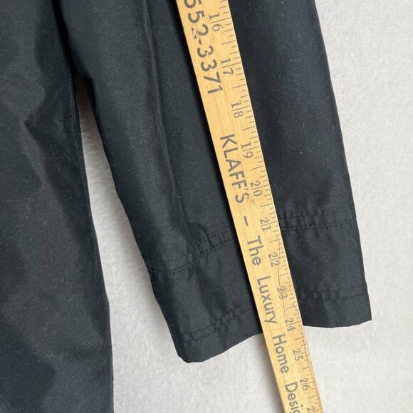 LANDS END Coat Womens M Quilted Softshell Trench Raincoat Argyle Lined Black - Picture 13 of 16